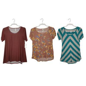 LULAROE lot‎ of 3 perfect tee classic tee oversized XXS/XS